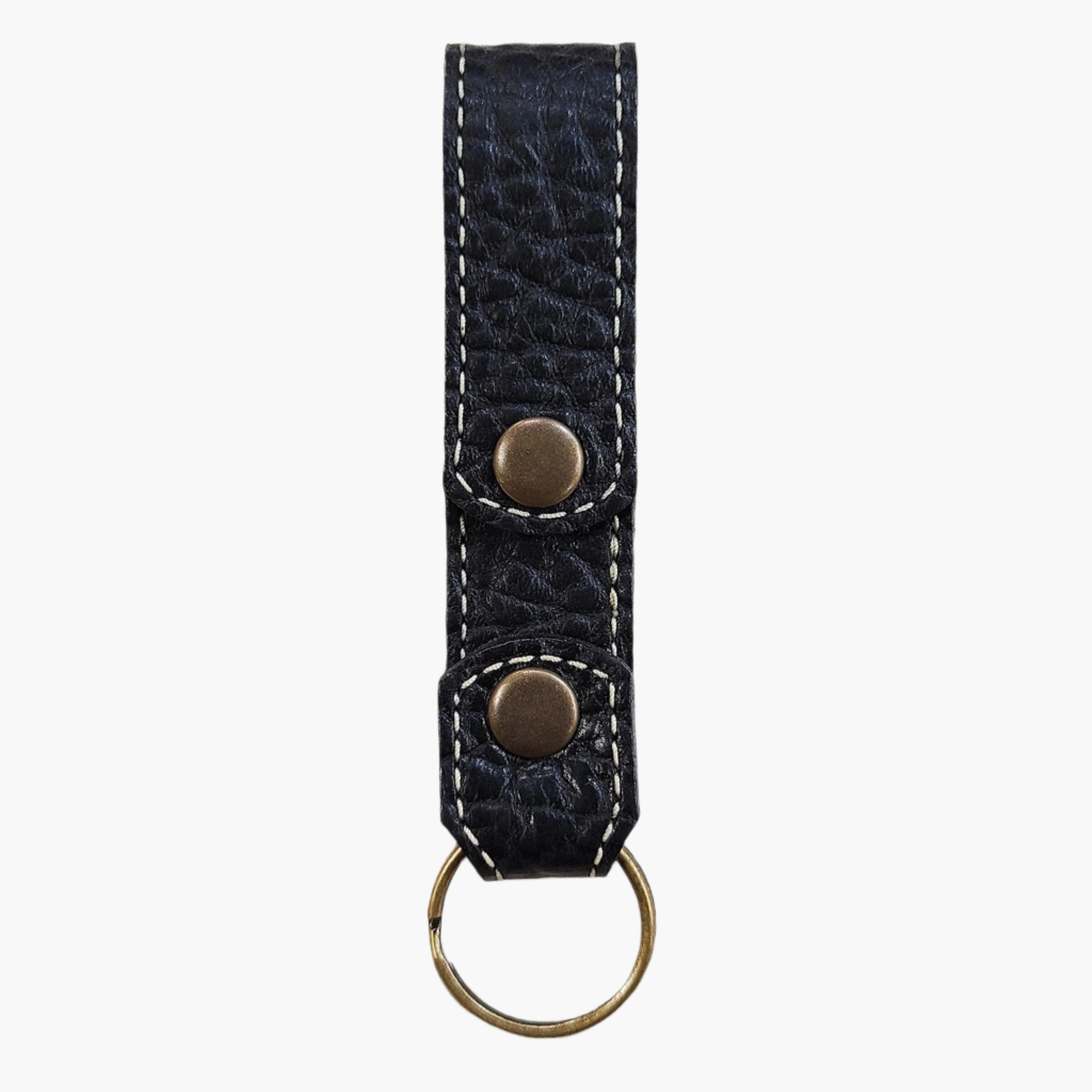 Black Leather Keychain