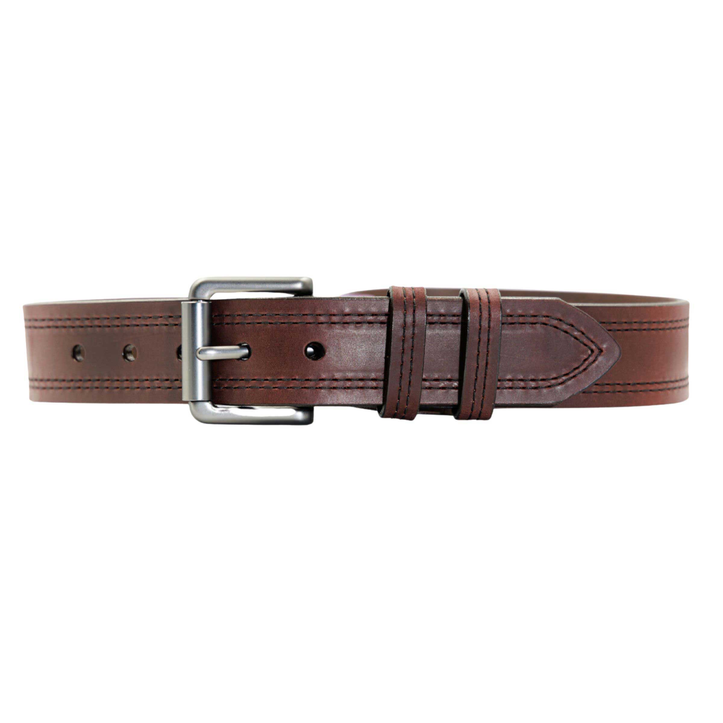 Lejon Belts men's double haul leather belt with 1.5-inch width, featuring a sleek design and sturdy buckle.