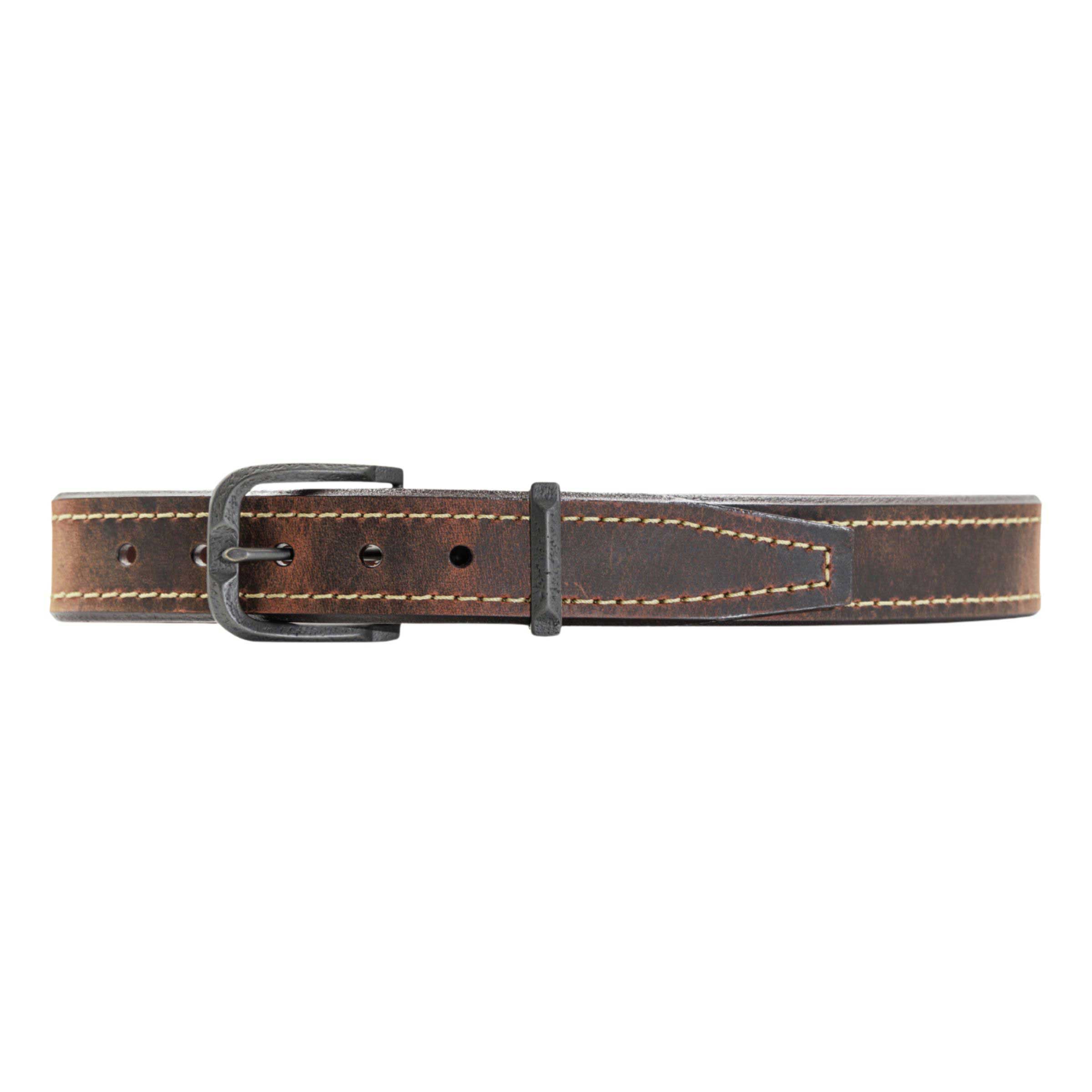 genuine oil-tanned harness leather belt