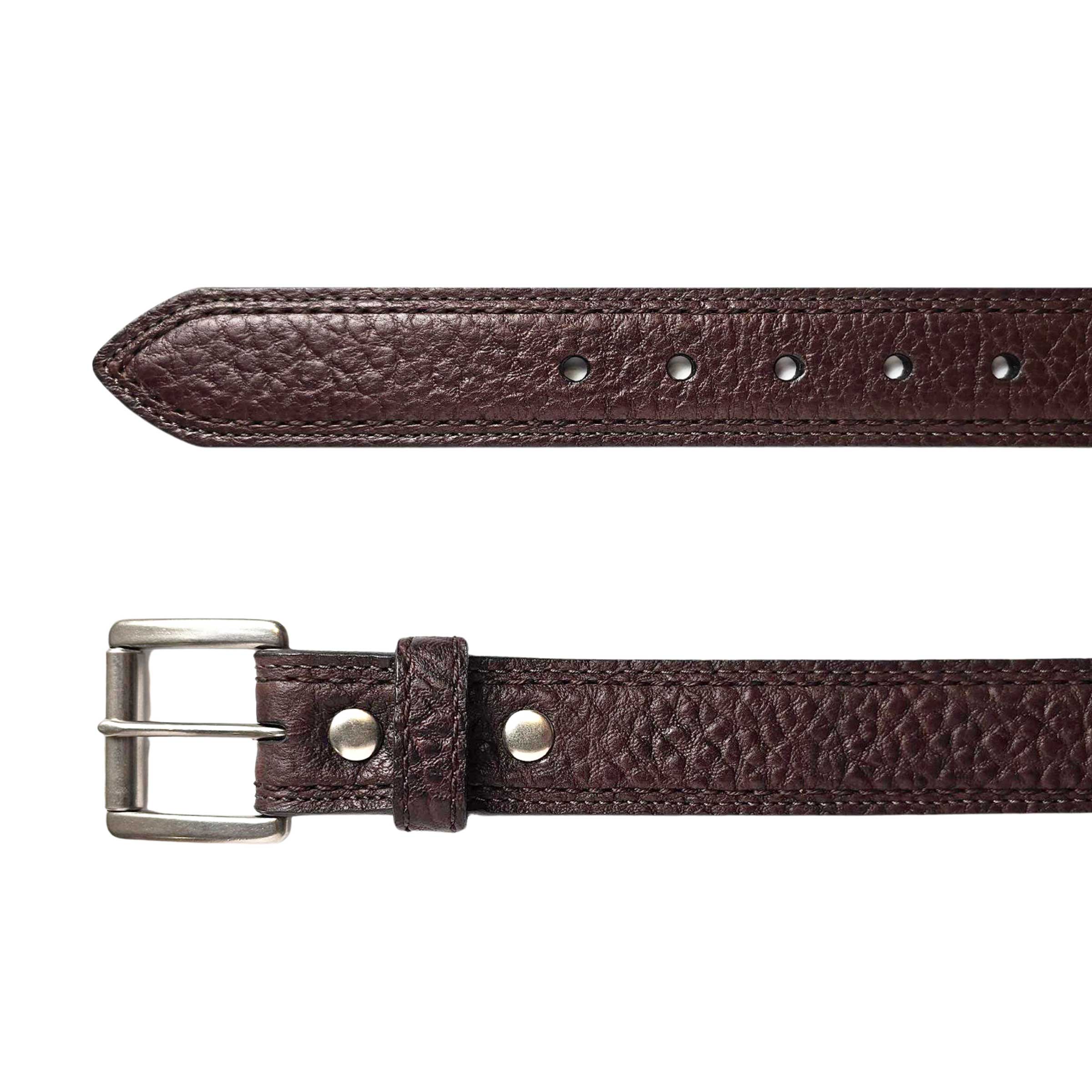 Lejon Belts Boma men's belt with 1.5-inch width, featuring a leather strap and metal buckle.