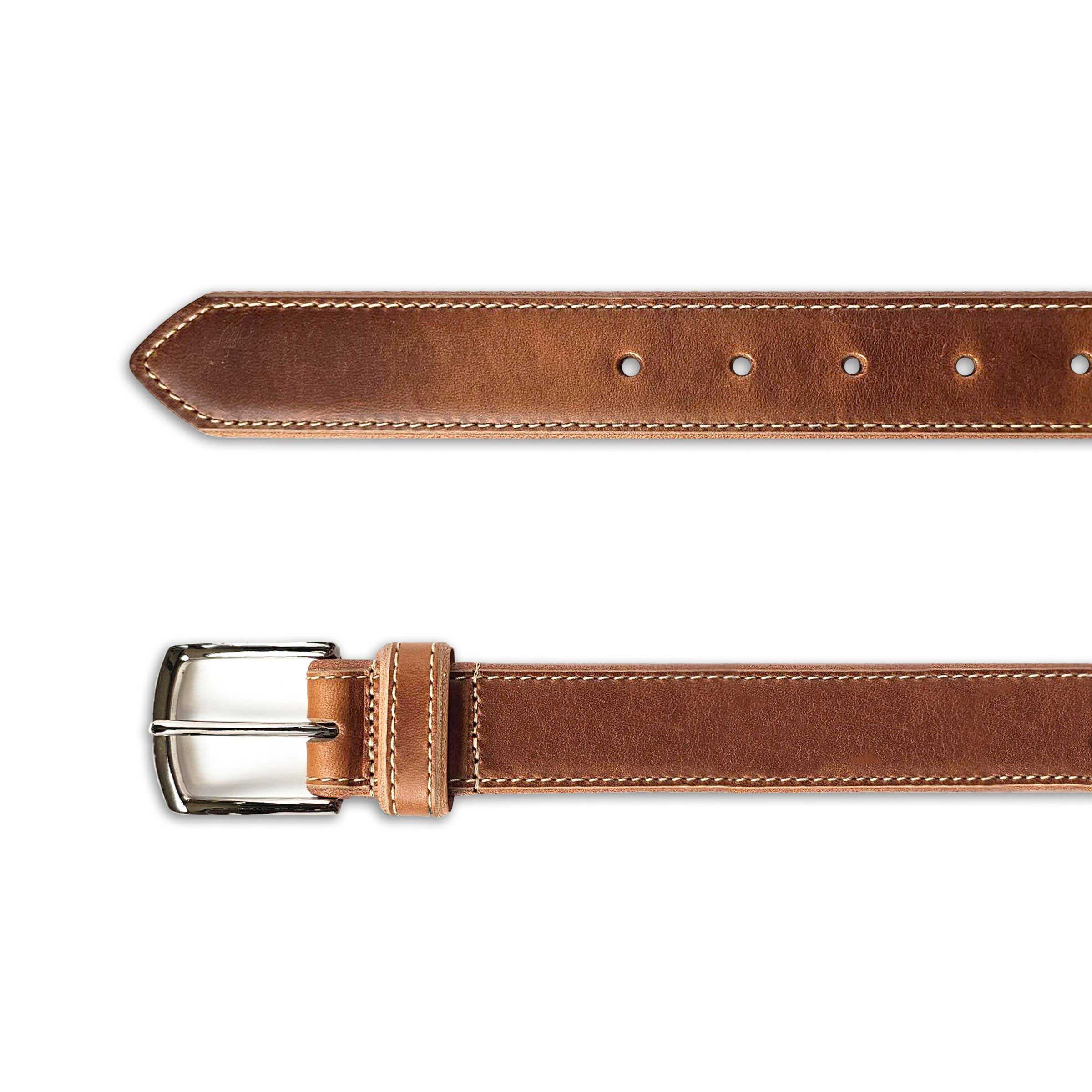 Lejon Belts men's leather belt, 1.3-inch width, stylish and durable accessory with a classic design and black finish.