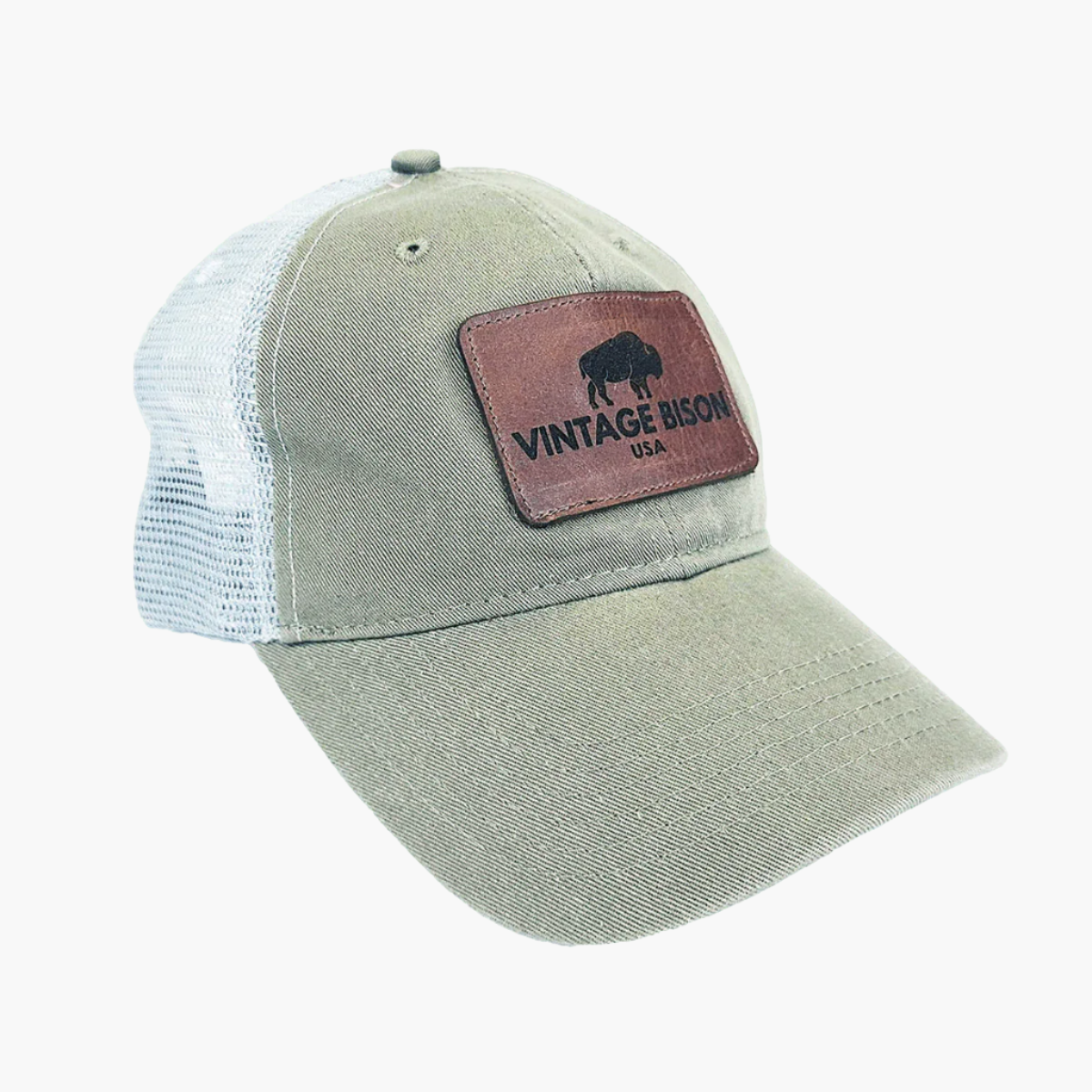 Mensh Bison Logo Hat Olive