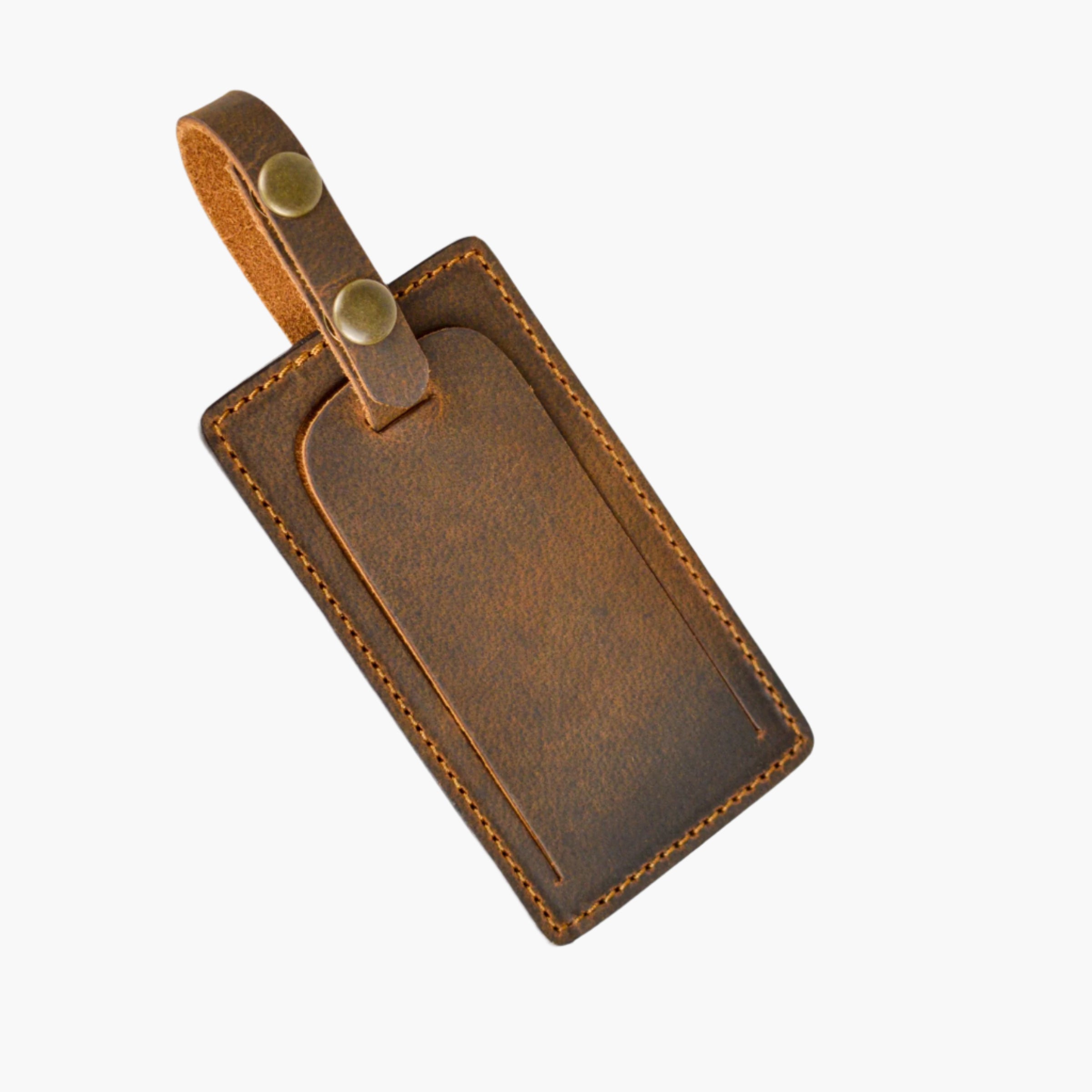 Traveler Luggage Tag, Brown