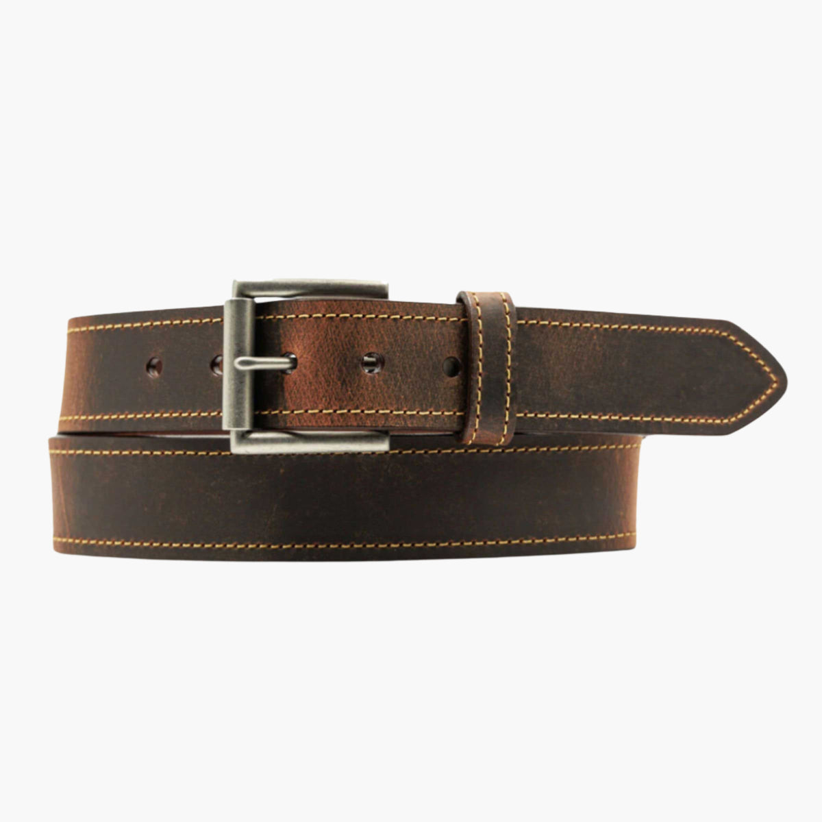 jjill Tan Leather Belt  Casual SZ XL C100854 Leatherboss Genuine Leather Men Big and Tall Casual Jeans  main image 2