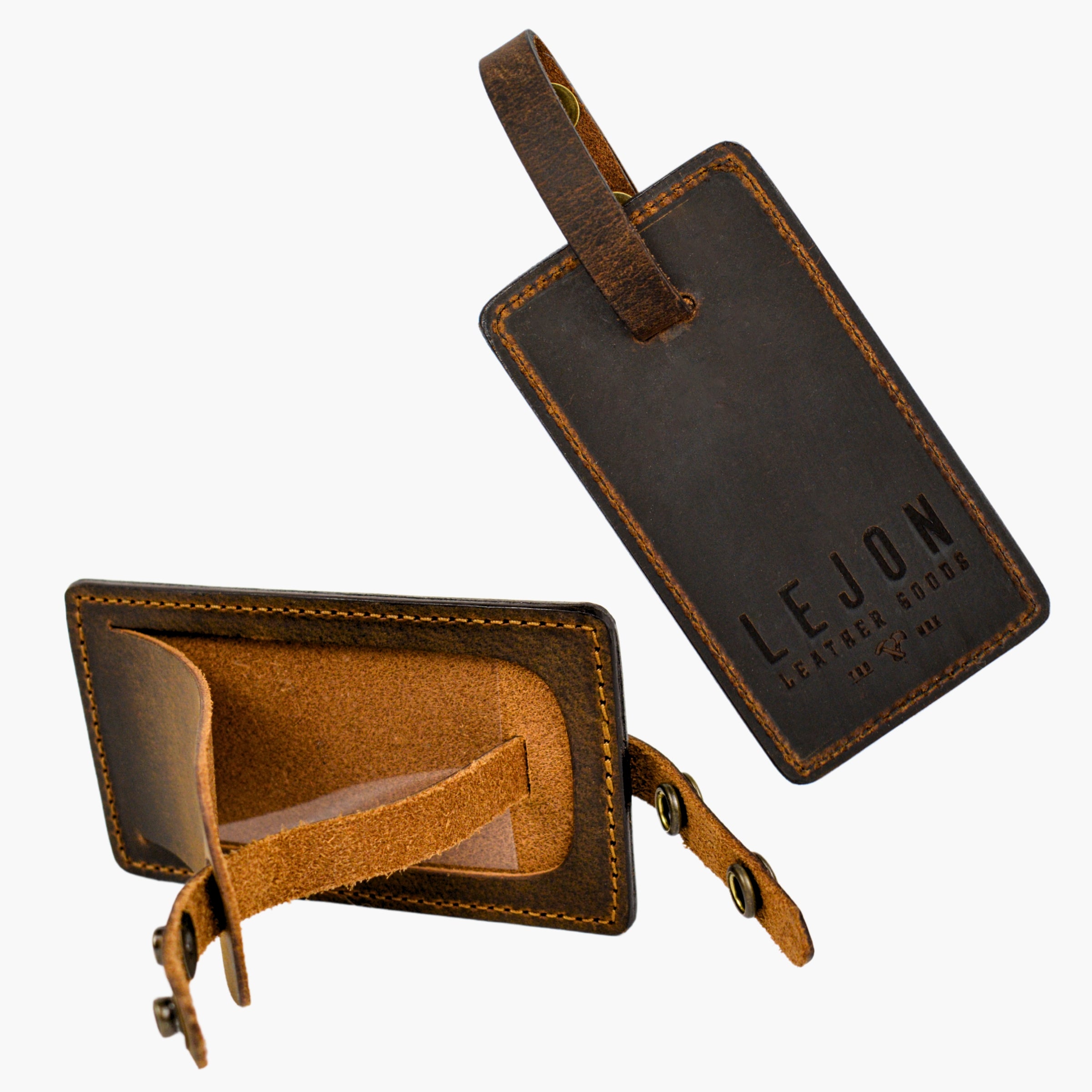 Traveler Luggage Tag, Brown
