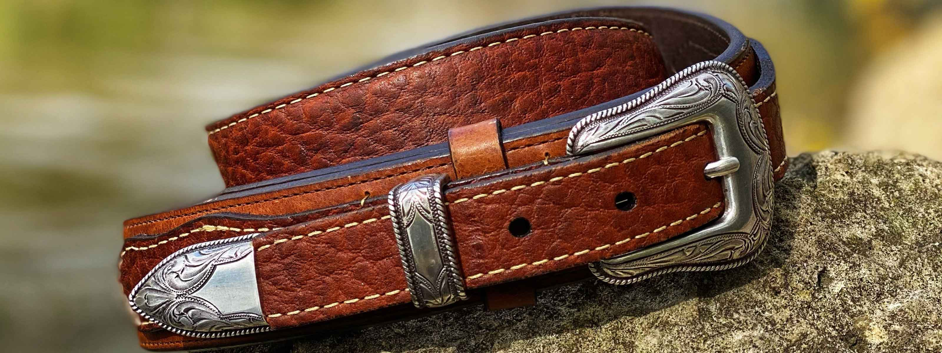 Vintage Bison USA Leather Belts