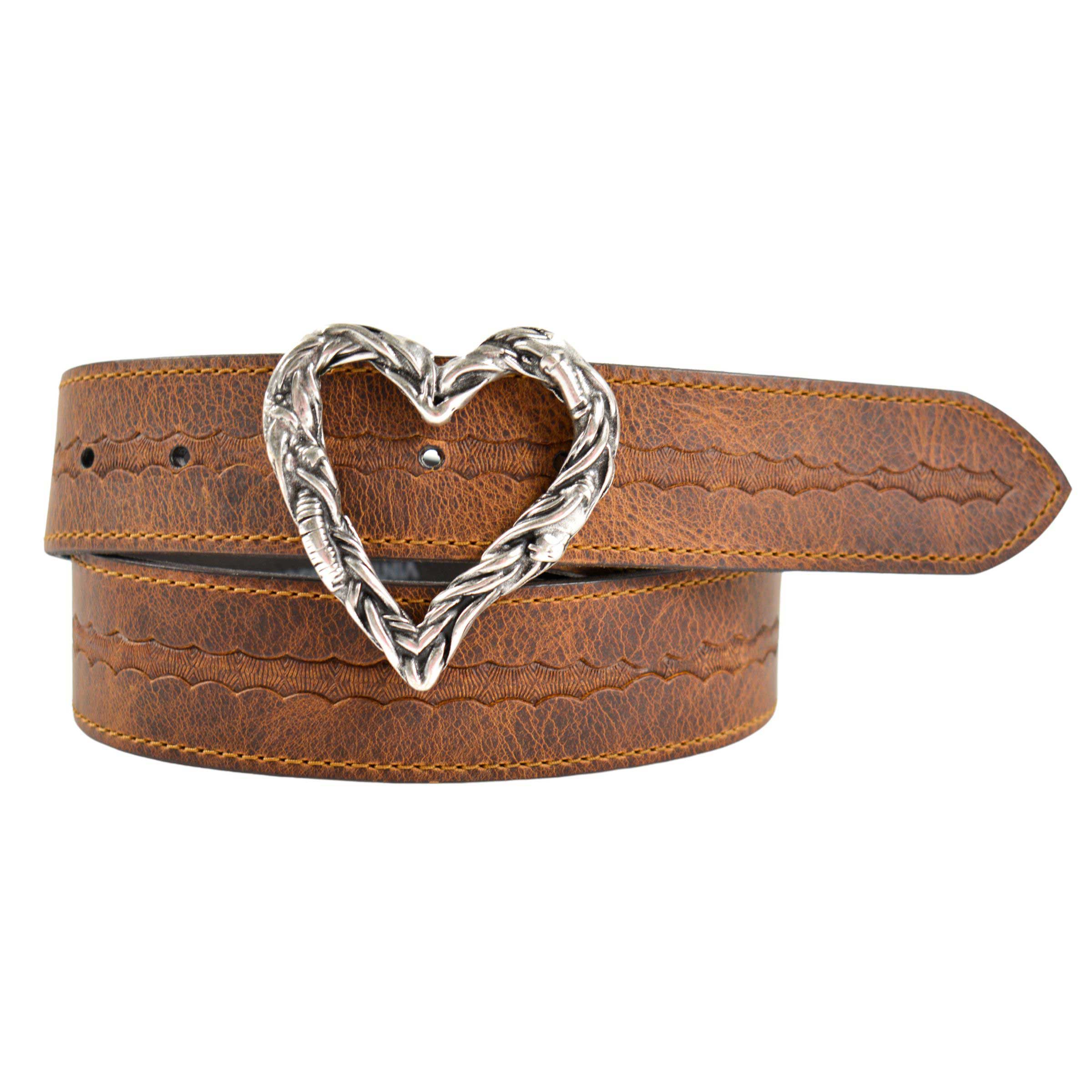 Woman's Brown Leather Belt