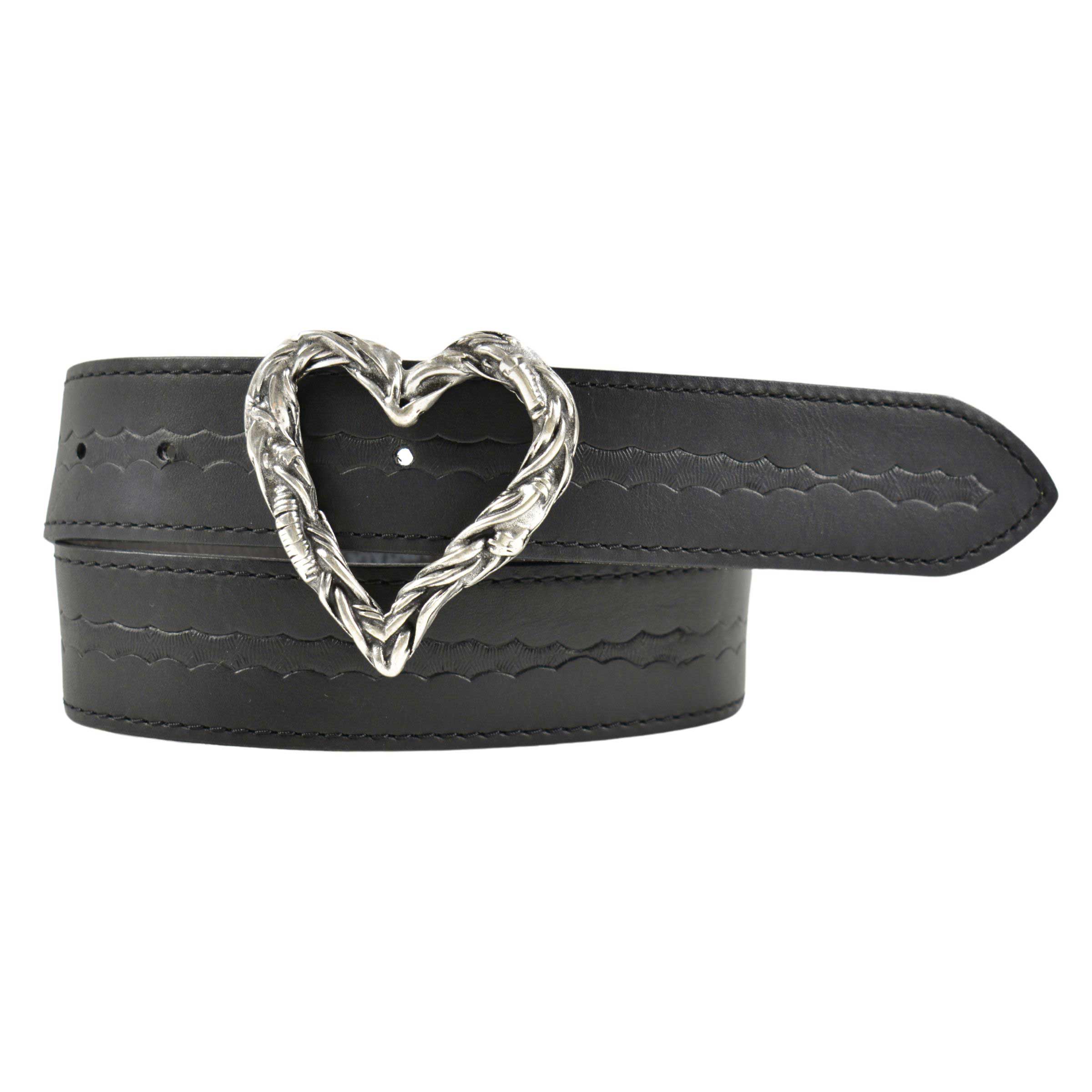 Woman's Black Leather Belt