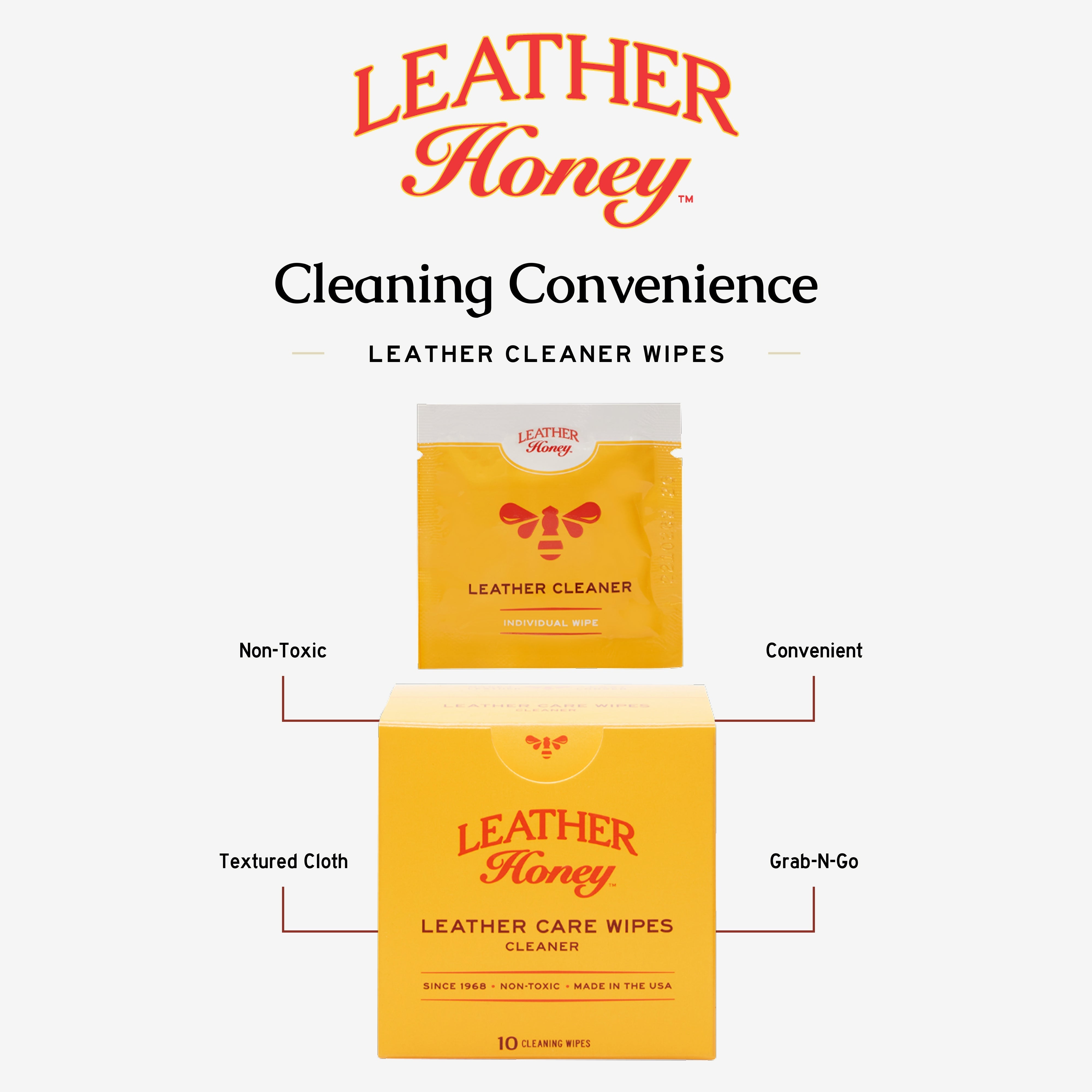 Leather Care Wipes (10 Pack)
