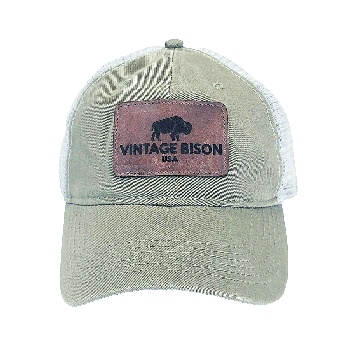 Mensh Bison Logo Hat Olive