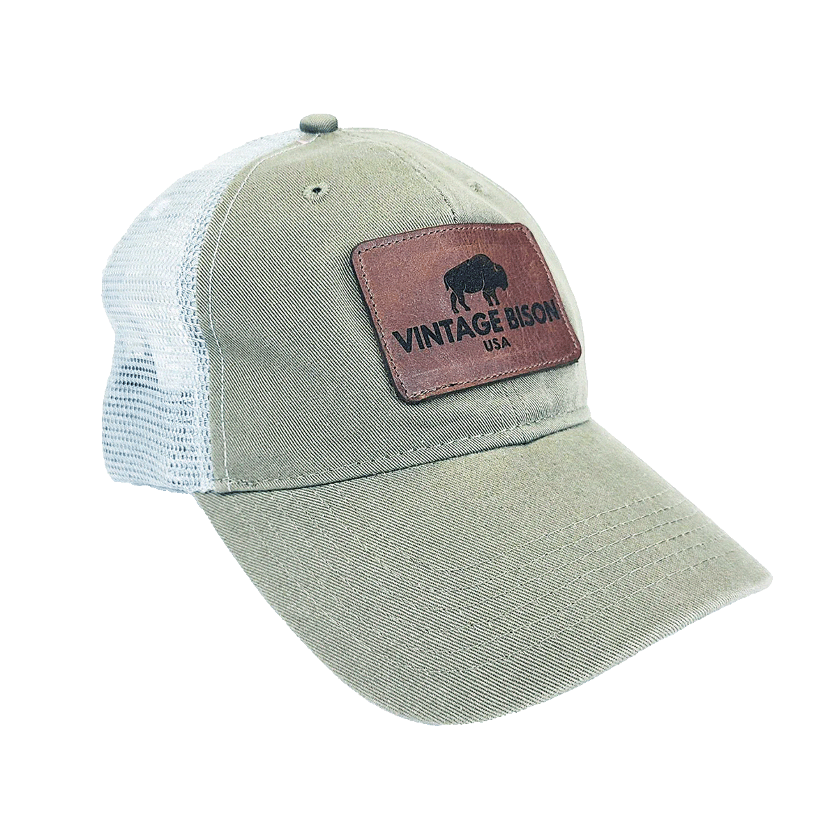 Mensh Bison Logo Hat Olive