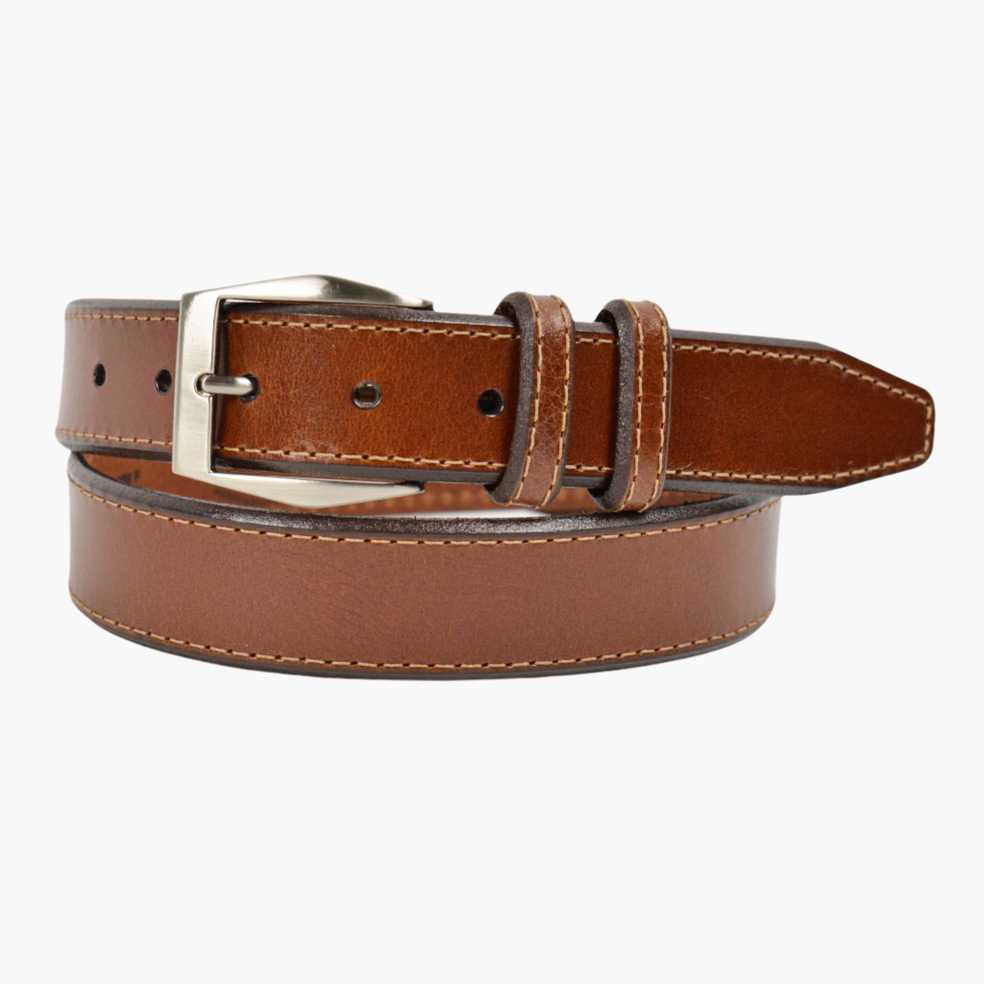 Lejon Men's Walnut Leather Corporate Western Belt Lejon Men's Walnut Leather Corporate Western Belt