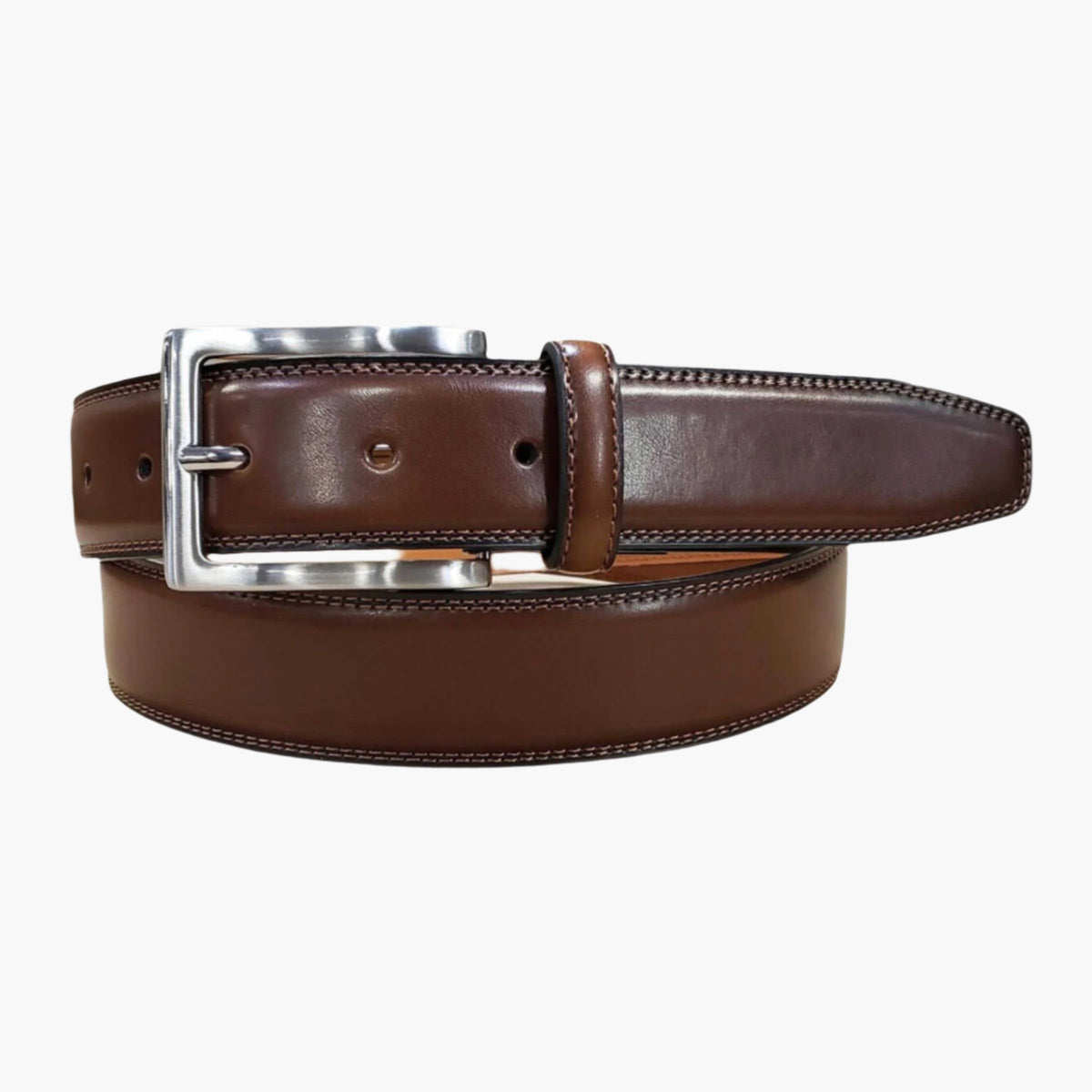 princess polly baby blue dress Lejon Dress Belt Mens Entrepreneur Double Accent Stitch Brown L-30712